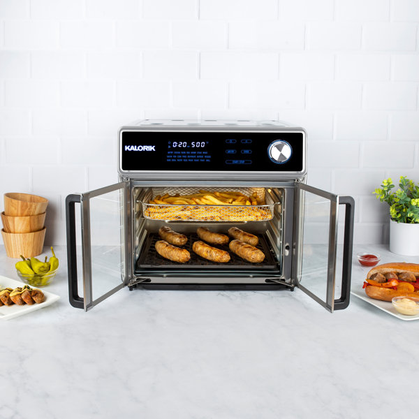 Kalorik MAXX 26 Quart Digital Air Fryer Oven Grill, Stainless Steel